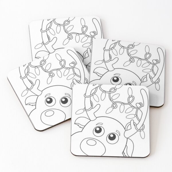 Item preview, reindeer drawing designed and sold by Ilenia s.