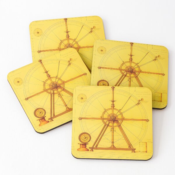 Item preview, An old drawing of an astrolabe in the style of Leonardo Da Vinci designed and sold by LanaGustavsson.
