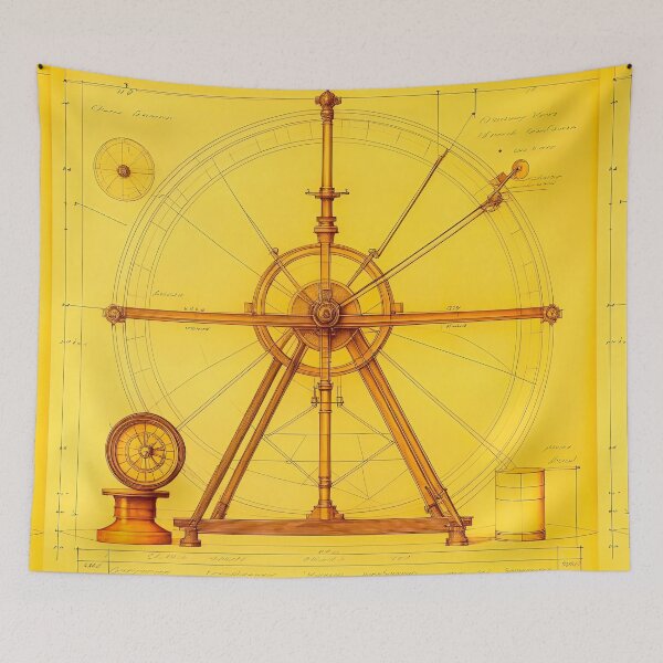 Aperçu de l'œuvre Un vieux dessin d'un astrolabe dans le style de Léonard de Vinci créée et vendue par LanaGustavsson.
