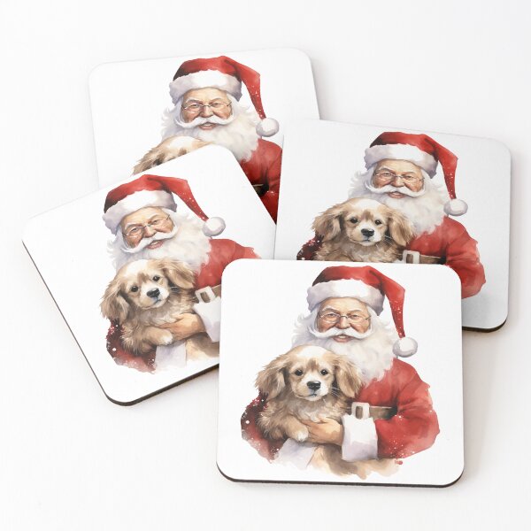 Item preview, Santa with puppy designed and sold by ArtOfDreams9.