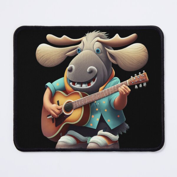 Item preview, Moose Playing a Guitar designed and sold by blakfrog.