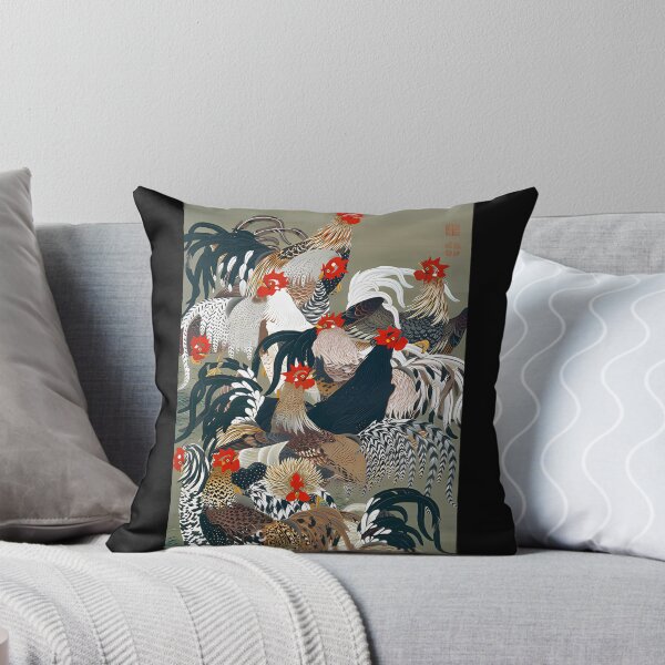 Item preview, Morning Serenade: Ito Jakuchus Ukiyo-e Roosters - Enhanced Edition designed and sold by EmeraldeaArt.