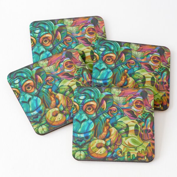 Item preview, Psychedelic Monkey Business  designed and sold by SamOliverArt.