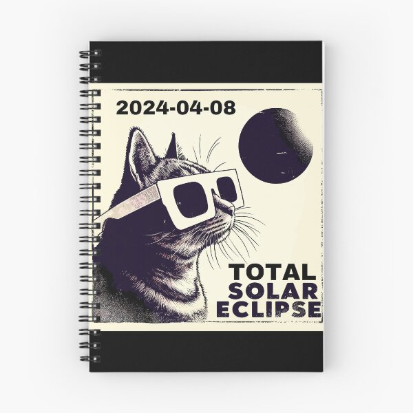 Item preview, Funny Cat Total solar eclipse 2024 designed and sold by TomFrontierArt.