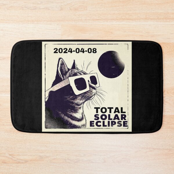 Item preview, Funny Cat Total solar eclipse 2024 designed and sold by TomFrontierArt.