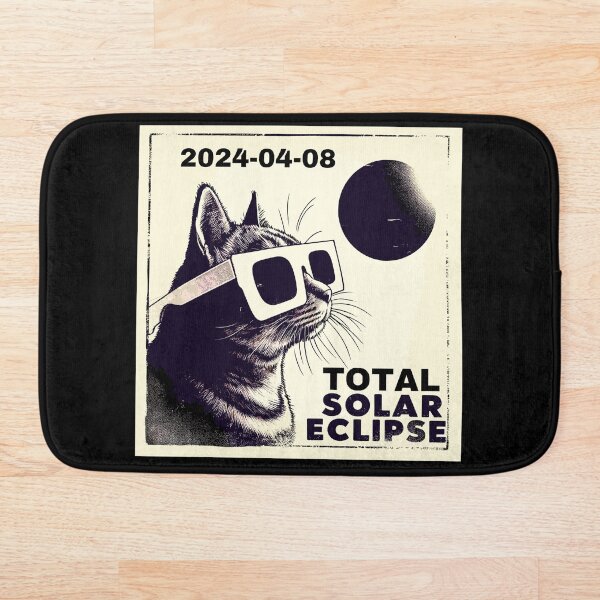 Item preview, Funny Cat Total solar eclipse 2024 designed and sold by TomFrontierArt.