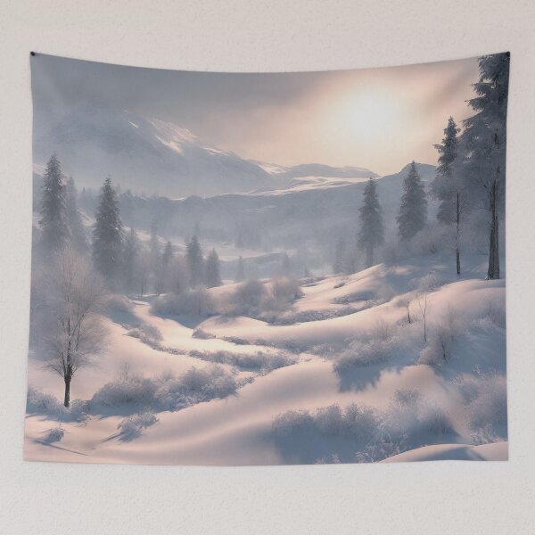 Item preview, Gentle Winter Landscape, winter, gifts, funny,  designed and sold by Ewelina  Niemiec.