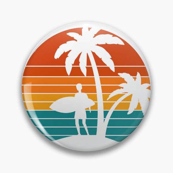 Aperçu de l'œuvre Surfeur sous Palmtree créée et vendue par PointBreakShop.