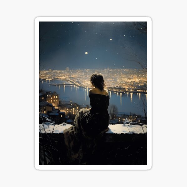 Item preview, Alone Watching The Brilliant City designed and sold by TorpStore.