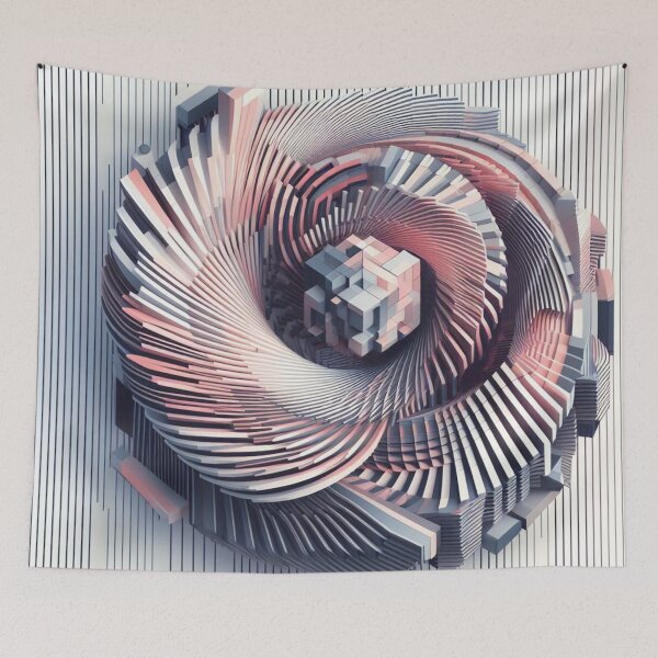 Item preview, Abstract art design with optical illusio- 3d digital art designed and sold by erkabees.