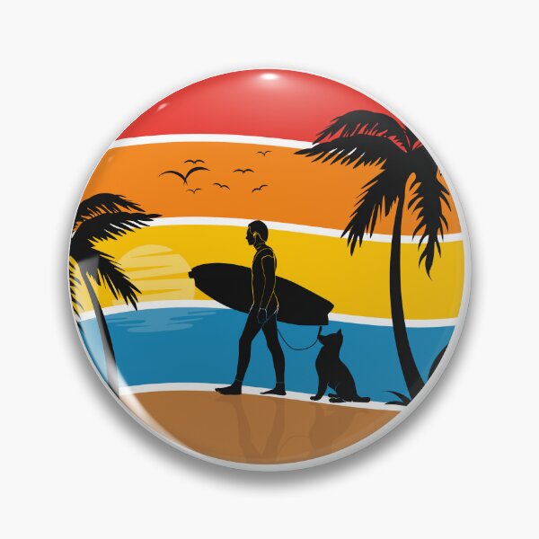 Item preview, Surfer with dog designed and sold by PointBreakShop.