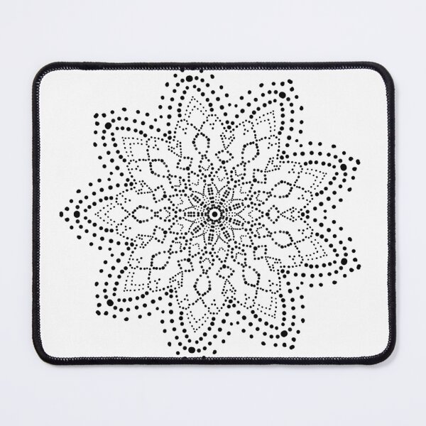 Item preview, Black dot Simple mandalas pattern designed and sold by pipikijung.