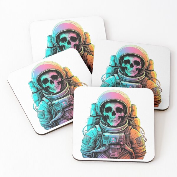 Item preview, Colorful skeleton astronaut designed and sold by PawelNature.