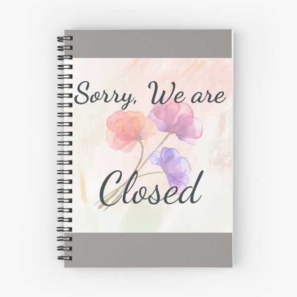 Item preview, Flower Sorry, We are Closed - Vintage Aesthetic Sign Tee designed and sold by JiwieDesign.