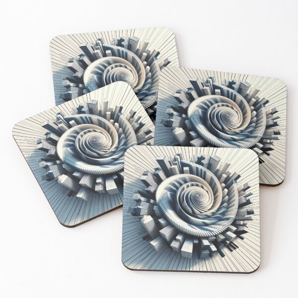 Item preview, Abstract art design with optical illusion - 3d digital art designed and sold by erkabees.
