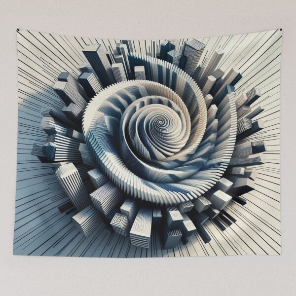 Item preview, Abstract art design with optical illusion - 3d digital art designed and sold by erkabees.