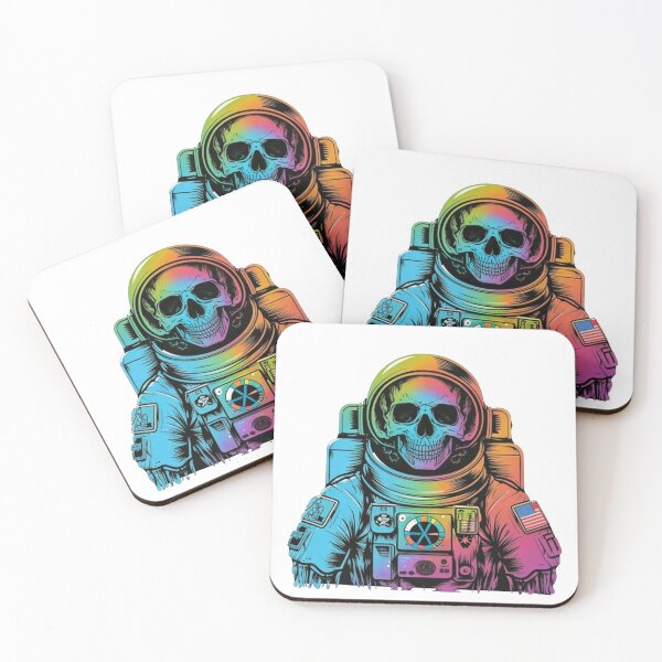 Item preview, Colorful skeleton astronaut designed and sold by PawelNature.