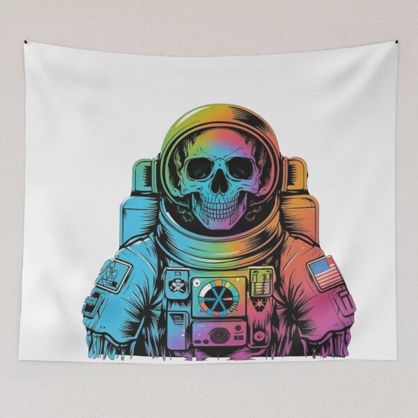 Item preview, Colorful skeleton astronaut designed and sold by PawelNature.