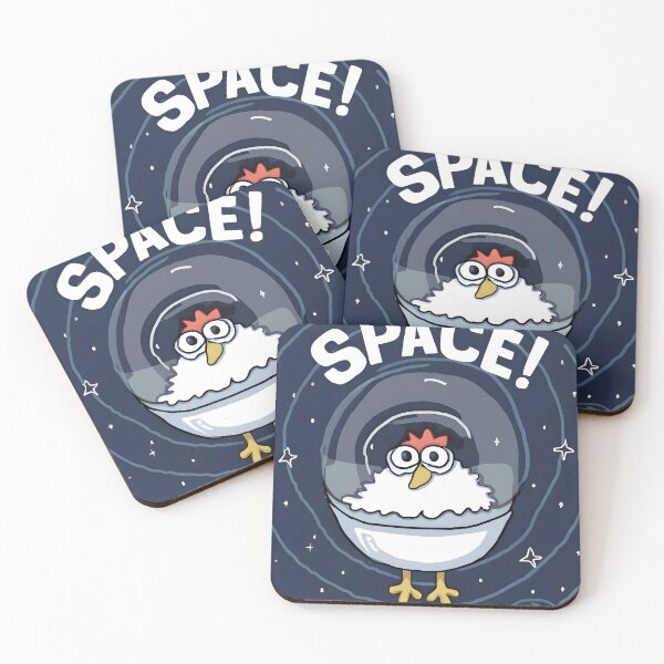 Item preview, Space Chicken! designed and sold by godlyneodeath.