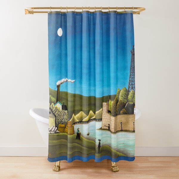 Shops Rousseau polyester shower curtain