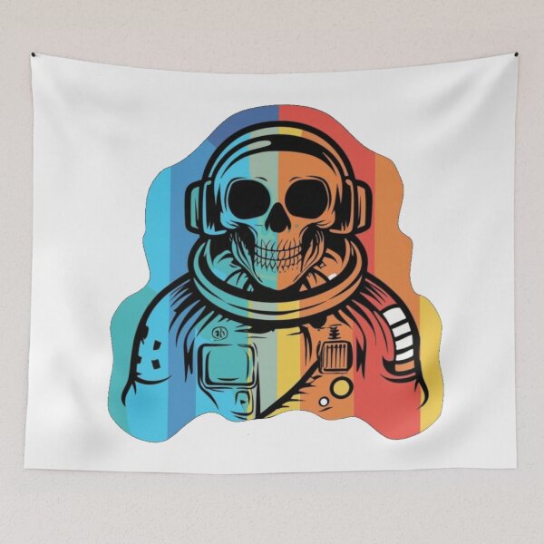 Item preview, Colorful skeleton astronaut designed and sold by PawelNature.