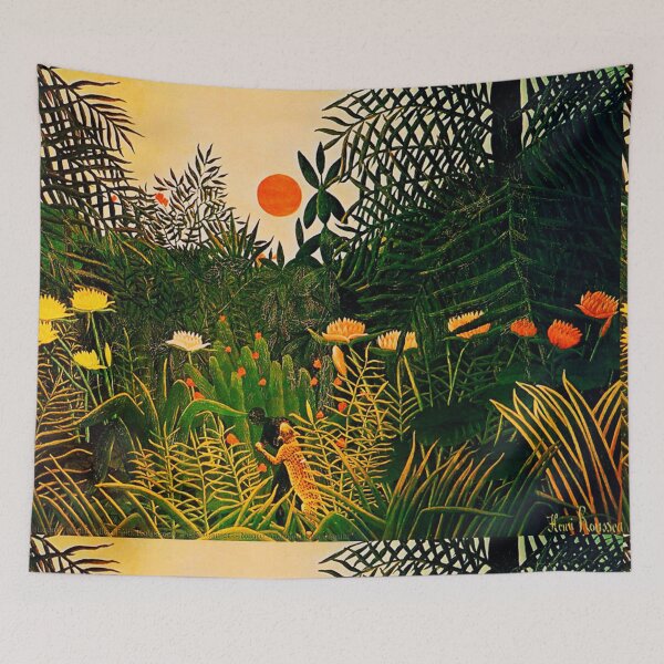 Item preview, Henri Rousseau, 1844-1910 France, Henri Rousseau Jungle Paintings designed and sold by HobertShoop.