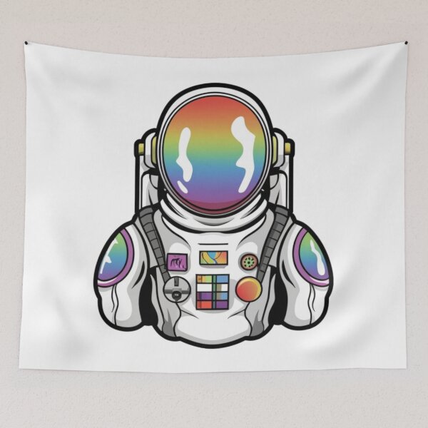 Item preview, Colorful skeleton astronaut designed and sold by PawelNature.