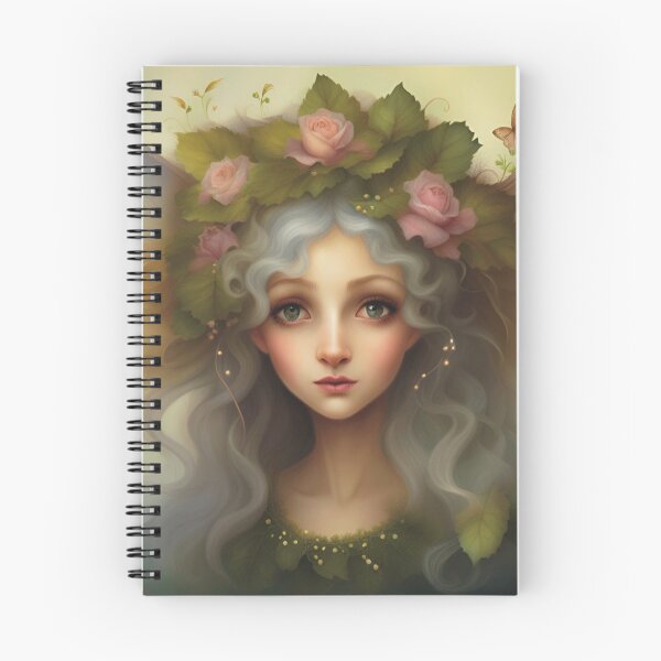 Item preview, Sweet, hazy fairy Princess wearing a floral crown designed and sold by Liz Loasby.