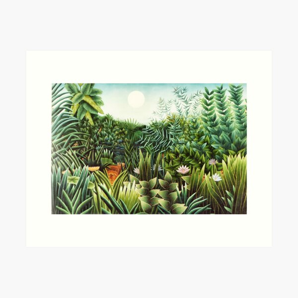 Henri Julien Rousseau The Tiger Cat Painting Reproduction