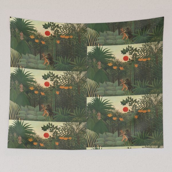 Item preview, Henri Rousseau, 1844-1910 France, Henri Rousseau Jungle Paintings designed and sold by HobertShoop.