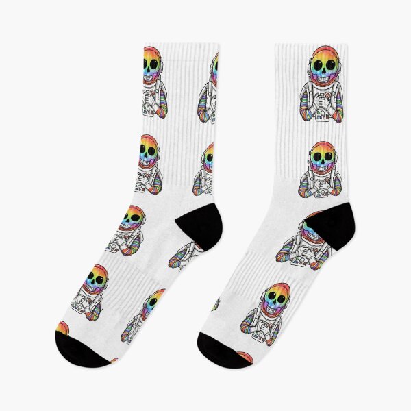 Item preview, Colorful skeleton astronaut designed and sold by PawelNature.