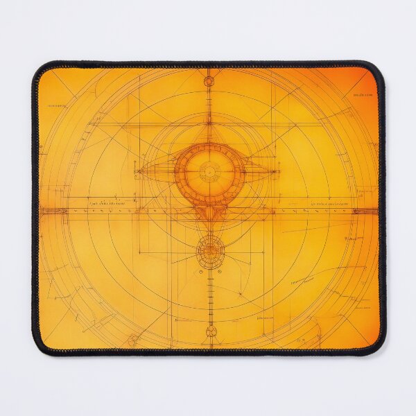 Item preview, An old drawing of an mechanism in the style of Leonardo Da Vinci designed and sold by LanaGustavsson.