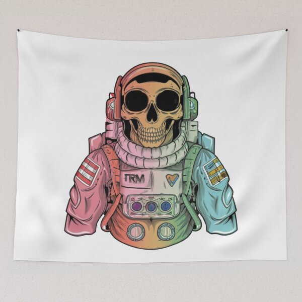 Item preview, Colorful skeleton astronaut designed and sold by PawelNature.