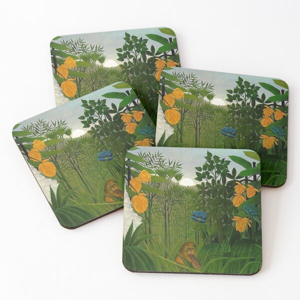 Item preview, Henri Rousseau, 1844-1910 France, Henri Rousseau Jungle Paintings designed and sold by HobertShoop.