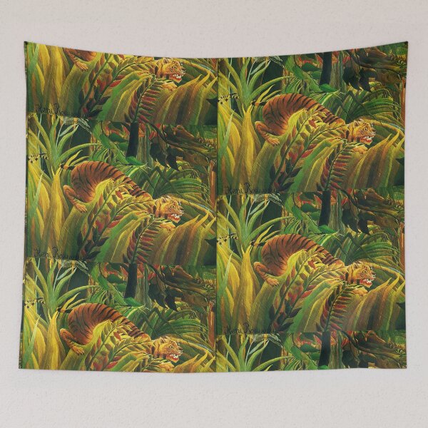 Item preview, Henri Rousseau, 1844-1910 France, Henri Rousseau Jungle Paintings designed and sold by HobertShoop.