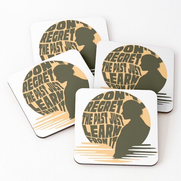 Item preview, Don't Regret The Past Just Learn From It Sticker, Inspirational quotes In a colorful, vintage style design. designed and sold by IDEON-23.