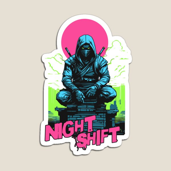 Item preview, Productive Night Shift Worker Cool Ninja  designed and sold by CyberWindow.