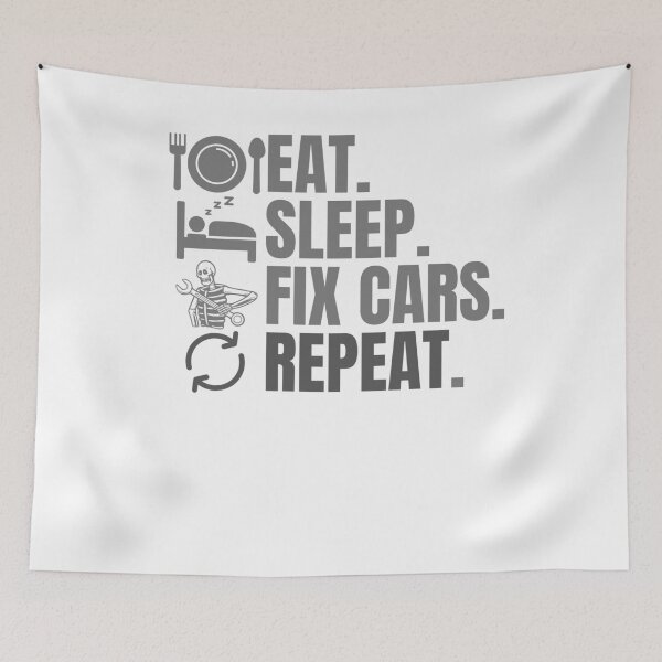 Item preview, Copy of Sleep eat fix cars sleep, Eat sleep fix cars repeat designed and sold by Creativedsigna.