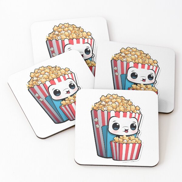 Aperçu de l'œuvre Pop-corn kawaii créée et vendue par Playful-Monster.