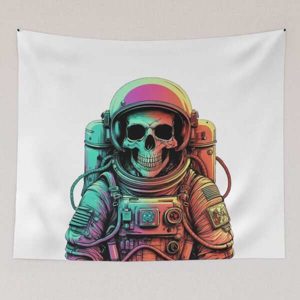 Item preview, Colorful skeleton astronaut designed and sold by PawelNature.