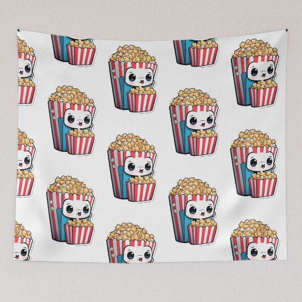 Item preview, Kawaii popcorn designed and sold by Playful-Monster.