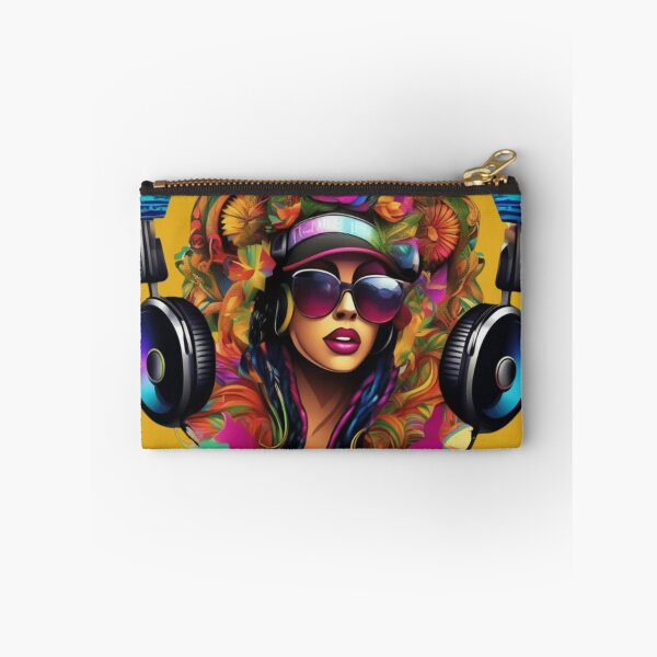 Item preview, Modern girl inside flowers with headphone design designed and sold by Kulpi6147.