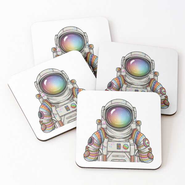 Item preview, Colorful skeleton astronaut designed and sold by PawelNature.
