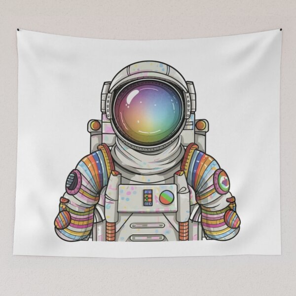 Item preview, Colorful skeleton astronaut designed and sold by PawelNature.