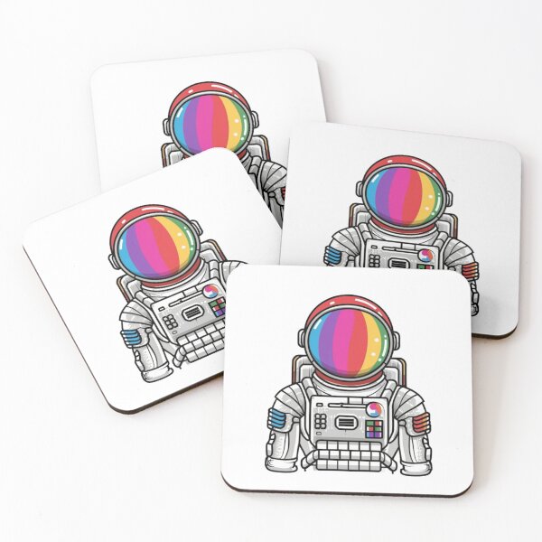 Item preview, Colorful skeleton astronaut designed and sold by PawelNature.