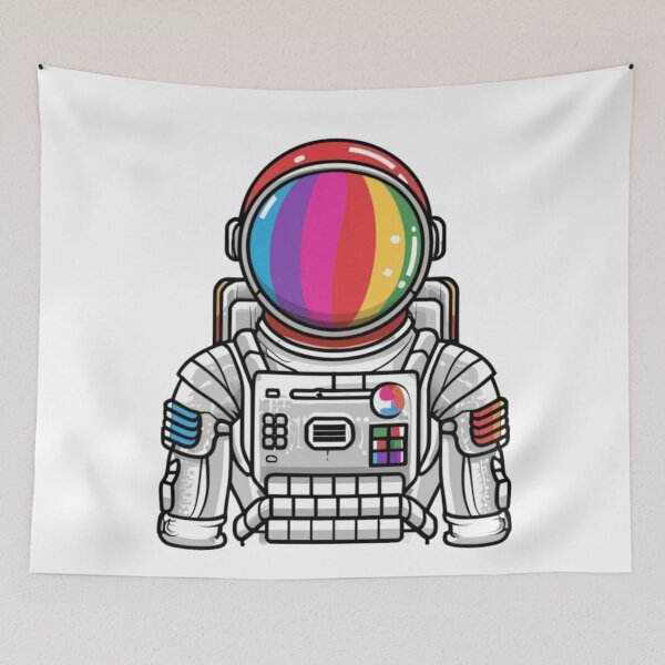 Item preview, Colorful skeleton astronaut designed and sold by PawelNature.