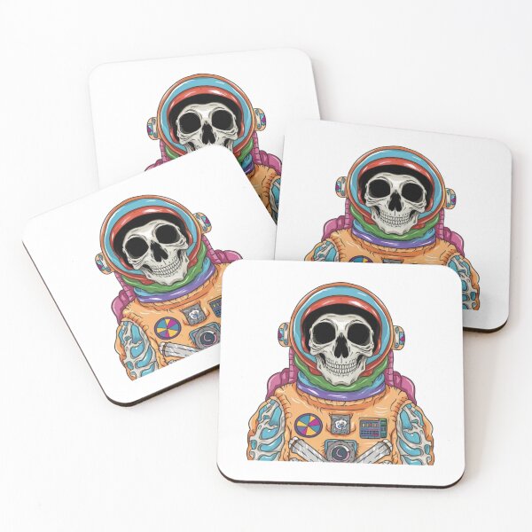 Item preview, Colorful skeleton astronaut designed and sold by PawelNature.