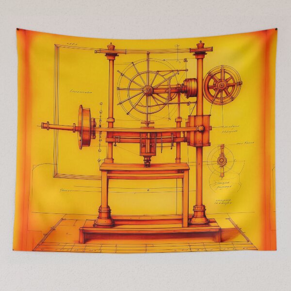 Item preview, An old drawing of the machine designed and sold by LanaGustavsson.