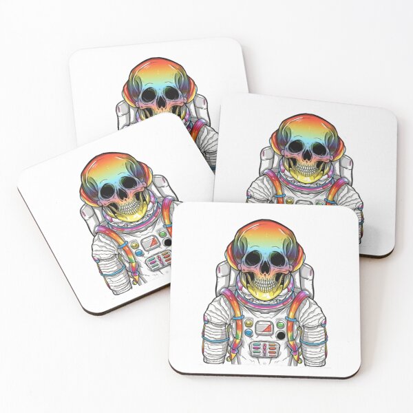 Item preview, Colorful skeleton astronaut designed and sold by PawelNature.