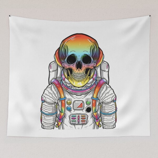 Item preview, Colorful skeleton astronaut designed and sold by PawelNature.